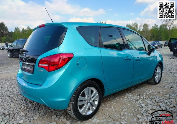 Opel Meriva cena 21500 przebieg: 202452, rok produkcji 2010 z Jeziorany małe 742